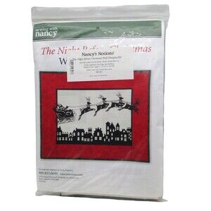 The Night Before Christmas Wall Hanging Kit 15.25" x 19.75" with Materials